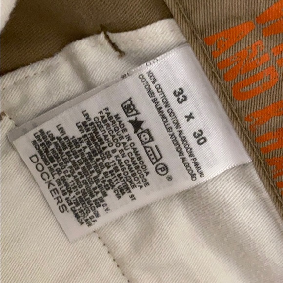 33x30 Mens Dockers Khaki Pants 100% Cotton👖 - Picture 3 of 3